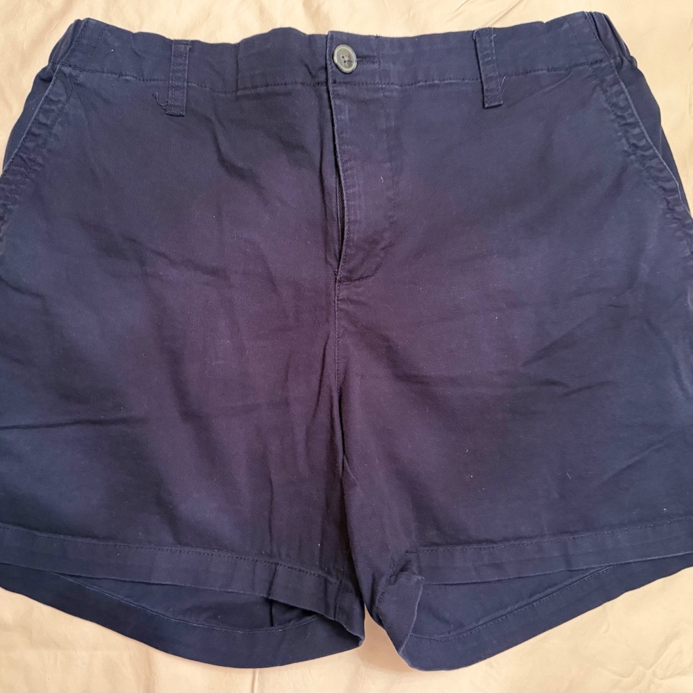 Old Navy Dark Blue Elastic Waist Shorts